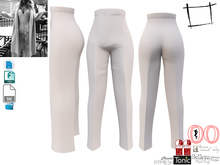 Dae Obj FBX Pleated Tuxedo Pants Slink, Belleza, Ocacin Voluptuous, Maitreya, Tonic, Ocacin Standard