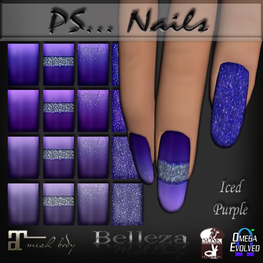 PS...Nails Iced Purple HUDS(add me)