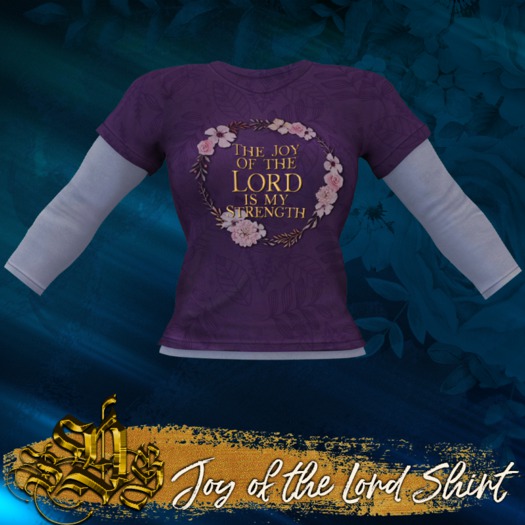 *SDG* Joy of the Lord - Shirt - Purple