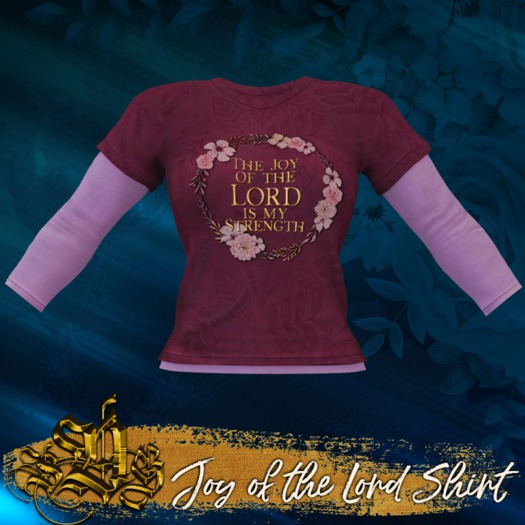 *SDG* Joy of the Lord - Shirt - Burgundy