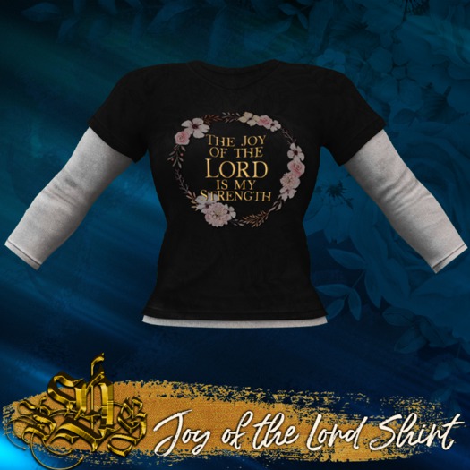 *SDG* Joy of the Lord - Shirt - Black
