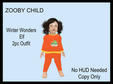 Steph-0-Bee's - Winter Wonders Elf (Zooby Child)