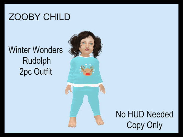 Steph-0-Bee's - Winter Wonders Rudolph  (Zooby Child)