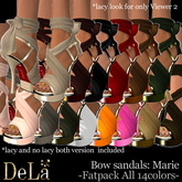 =DeLa*= Sandal "Marie" Fatpack All 14colors 