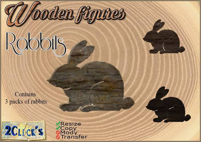 VT WOOD ANIMALS  RABBIT