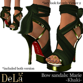 =DeLa*= Sandal "Marie" Khaki 