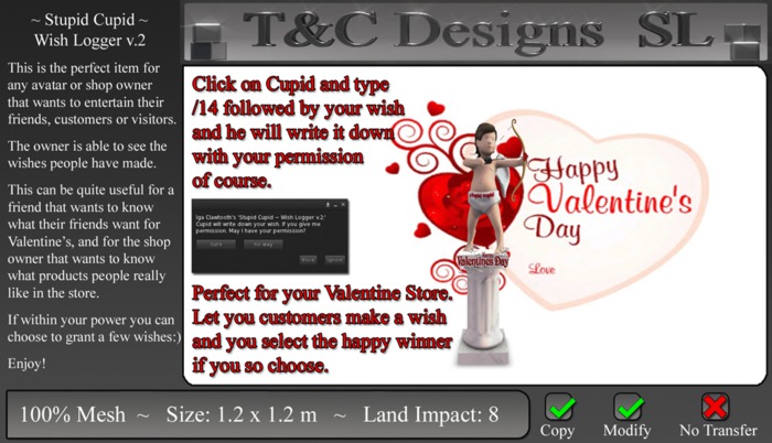 Stupid Cupid ~ Wish Logger v.2