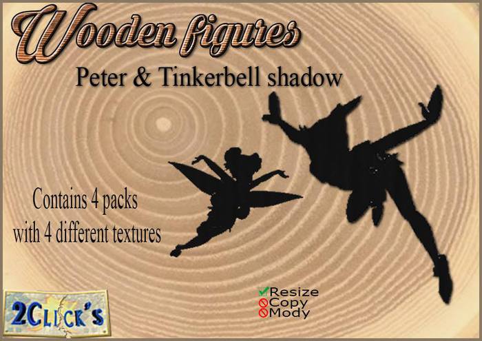VT PETER &TINKERBELL WOOD
