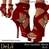 =DeLa*= Sandal "Marie" Red 