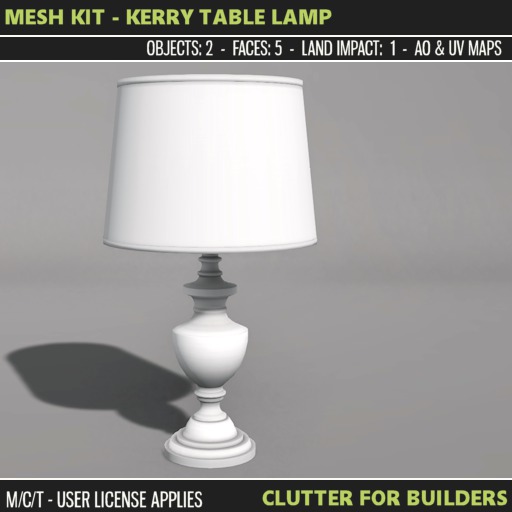 Clutter - Mesh Kit - Kerry Table Lamp