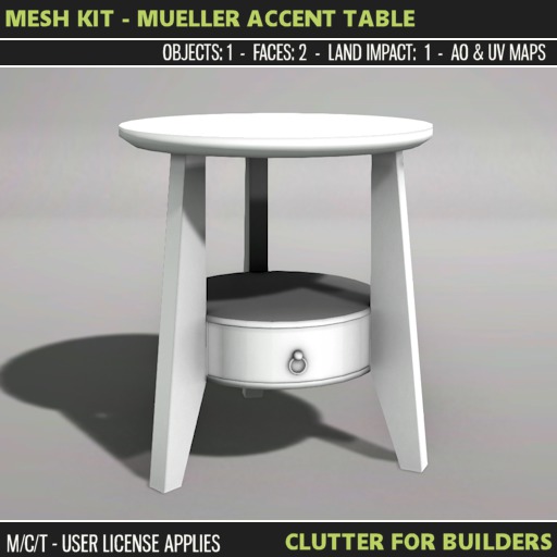 Clutter - Mesh Kit - Mueller Accent Table