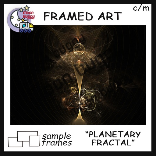 Moon Buggy Framed Science Fiction Fantasy Art Planetary Fractal