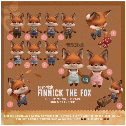 MishMish - Finnick The Fox - Oh Cute Companion [Boxed] RARE