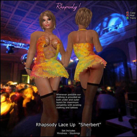 Rhapsody Lace Up Mini "Sherbert"