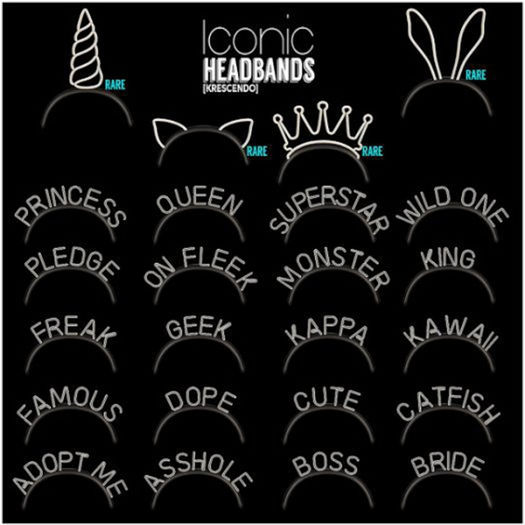 [Kres] Iconic headbands - Unicorn - RARE