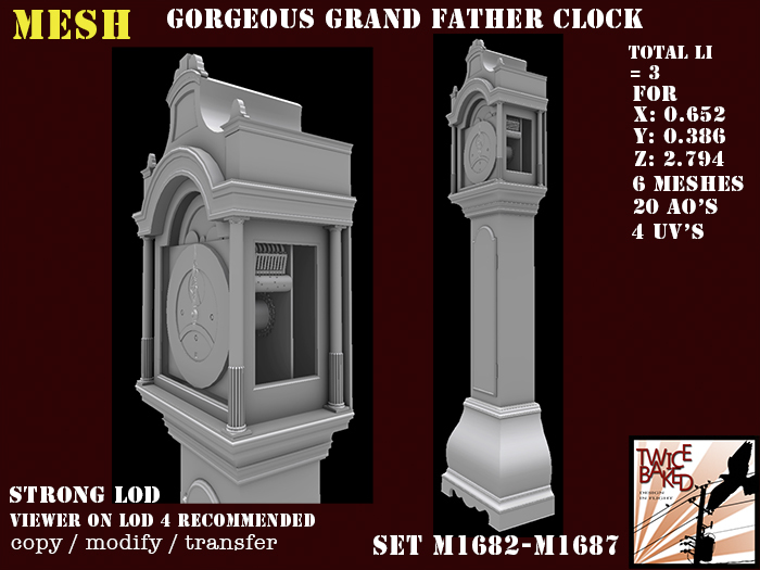 "TB" Gorgeous longcase clock - grandfather's clock M1682 M1687