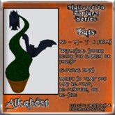 [Alkahest] Halloween Topiary - Bats (whimsical decor for garden or forest)