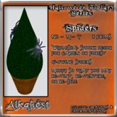 [Alkahest] Halloween Topiary - Spiders (whimsical decor for garden or forest)