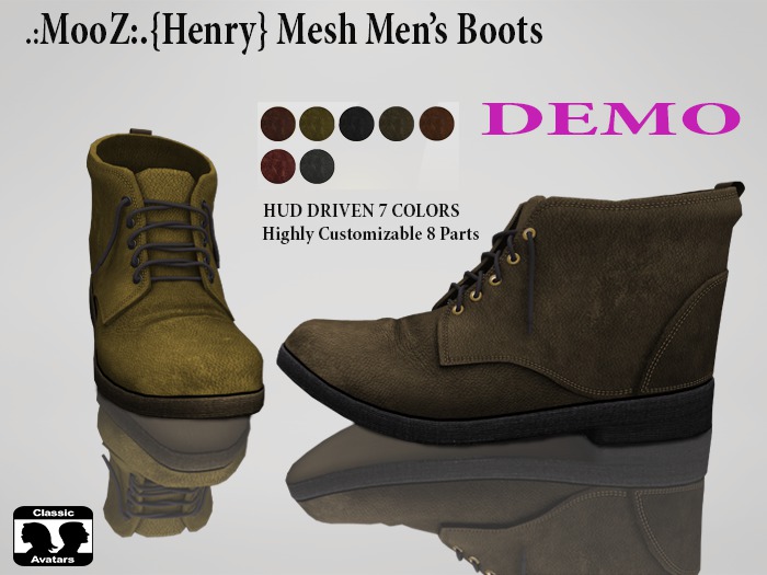 .:MooZ:.DEMO {Henry} Mesh  Boots