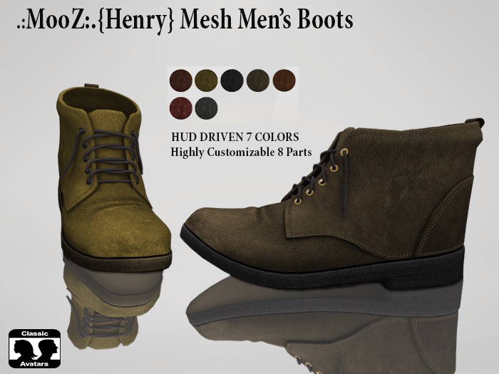 .:MooZ:.{Henry} Mesh  Boots