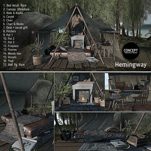 Concept} 17.Hemingway.Bed PG - RARE