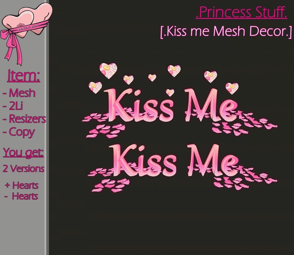 .Princess Stuff. [Kiss Decor] Pink! [Boxed]
