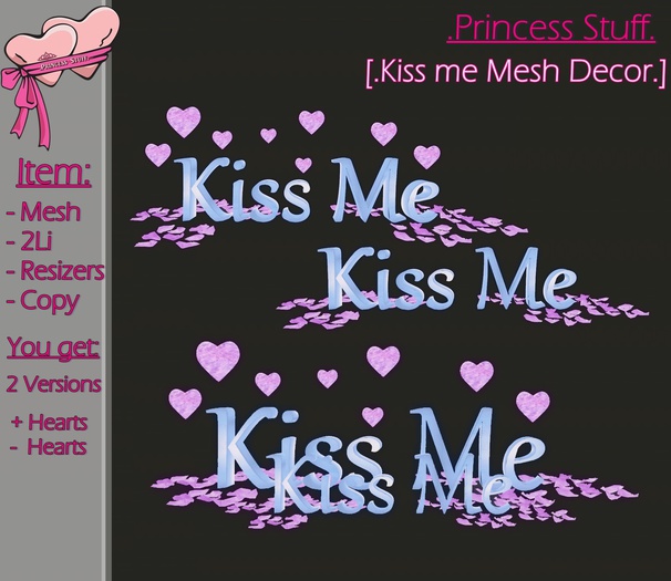 .Princess Stuff. [Kiss Decor] Blue & Lilac! [Boxed]
