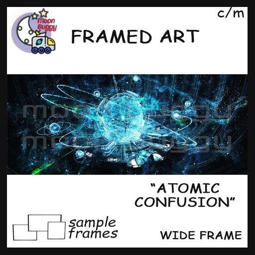 Moon Buggy Framed Science Fiction Fantasy Art Atomic Confusion