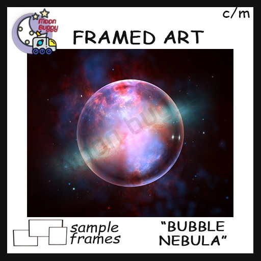 Moon Buggy Framed Science Fiction Fantasy Art Bubble Nebula