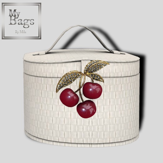 MY BAGS MY CHERRY white