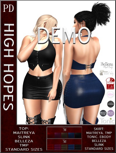 PD ~ DEMO - High Hopes Top & Skirt