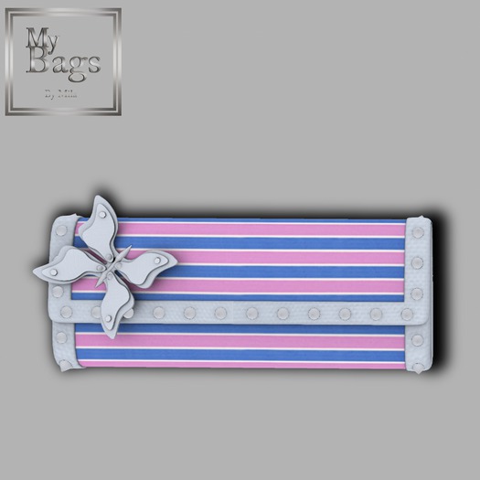MY BAGS -Clutch Stripers(/Blue