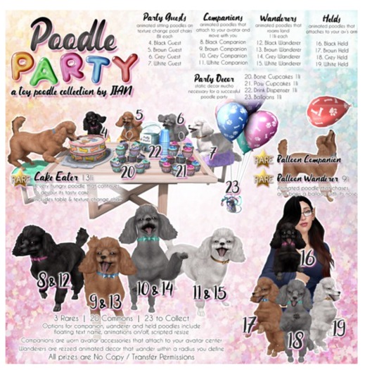 JIAN Party Poodles 1. Cake Eater BOX RARE