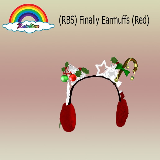 (RBS) Finally Earmuffs (Red)  (WEAR)
