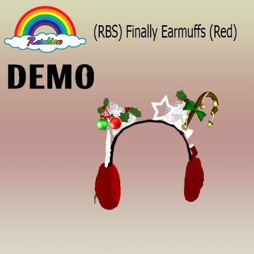 (RBS) Finally Earmuffs (Red)(DEMO)  (WEAR)