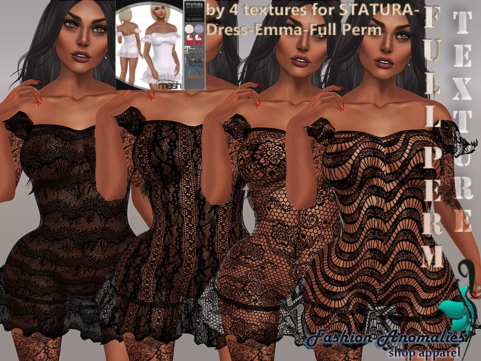 by 4 textures for STATURA-Dress-Emma-Full Perm