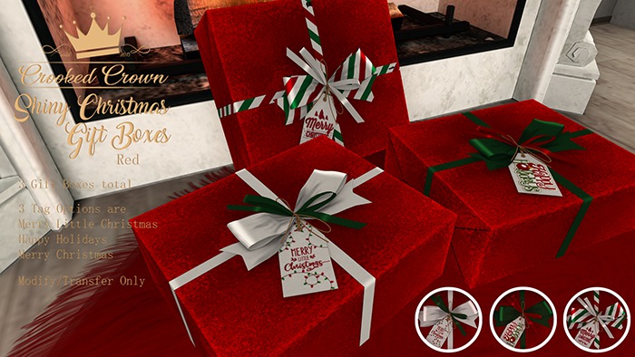 [CC] Shiny Christmas Gift Boxes - Red Edition