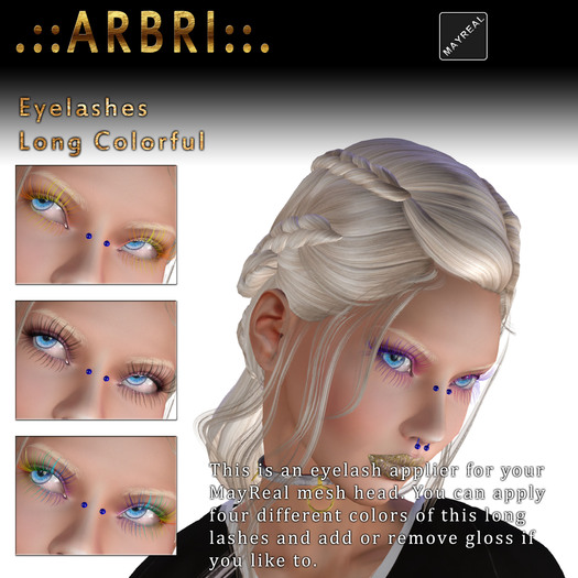 .::Arbri::. Eyelashes Long Colorful (MayReal)