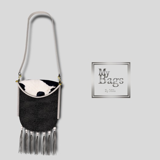 MY BAGS MY IBIZA  BLACK COW