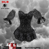 Mini dress lace black sleeves