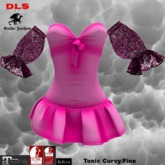 Mini dress pink lace sleeves boxed
