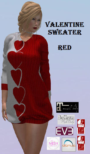 *MM* Valentine Sweater - Red