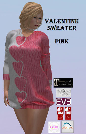 *MM* Valentine Sweater - Pink