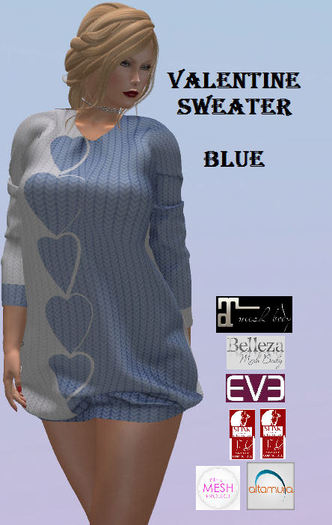 *MM* Valentine Sweater - Blue