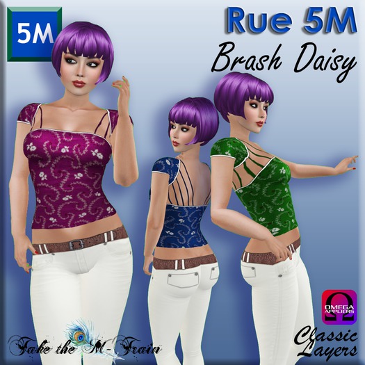 Rue 5M "Brash Daisy" Summer Tops