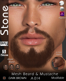 5 Five Stone Mesh Beard A 014 Dark Brown