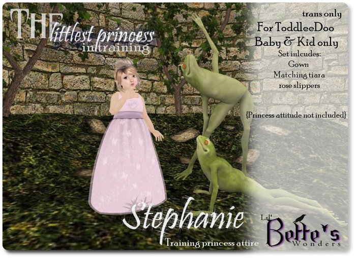 LBw The littlest princess in training: Stephanie {boxed]
