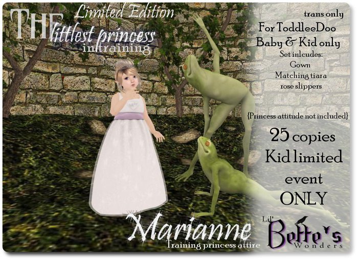 LBw  LE The littlest princess in training: Marianne {boxed]