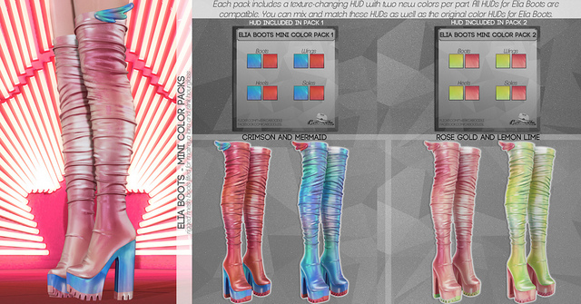 Caboodle - Elia Boots - Mini Color Pack 2