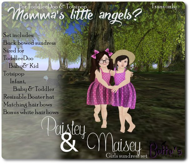 LBw Momma's perfect angels? Paisley & Maisey {boxed]